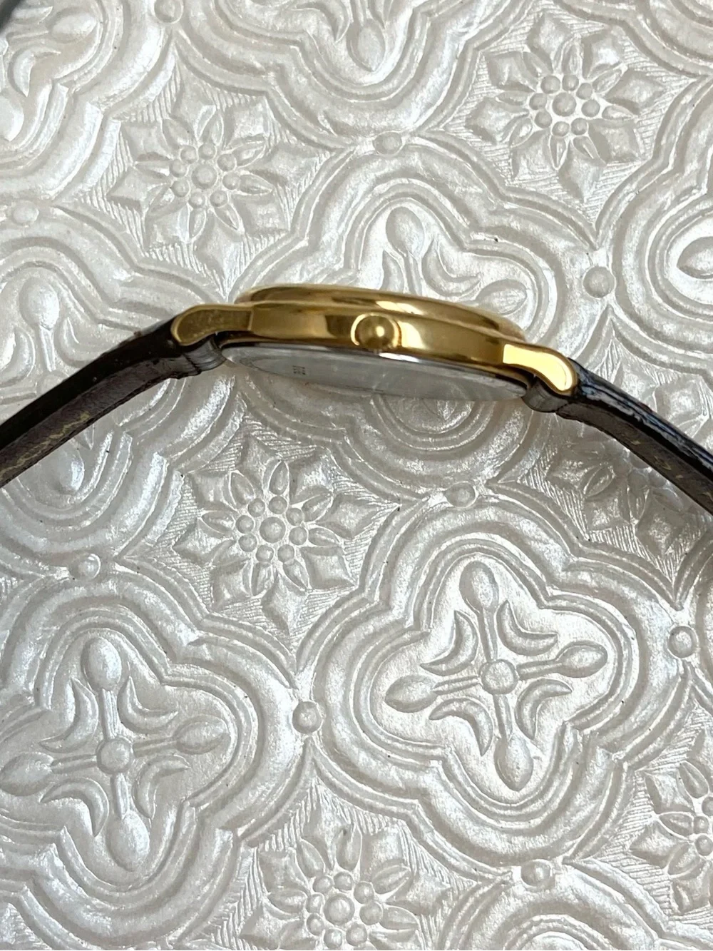 Vintage Movado Swiss Made Triple Date Moon Phase Ladies Dress Watch
